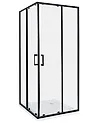 Suihkunurkka TELA 80 x 80 x 185 cm Musta