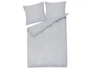 Duvet Cover Set MORNINGSIDE 155 x 220 cm Sateen Cotton Grey_815070