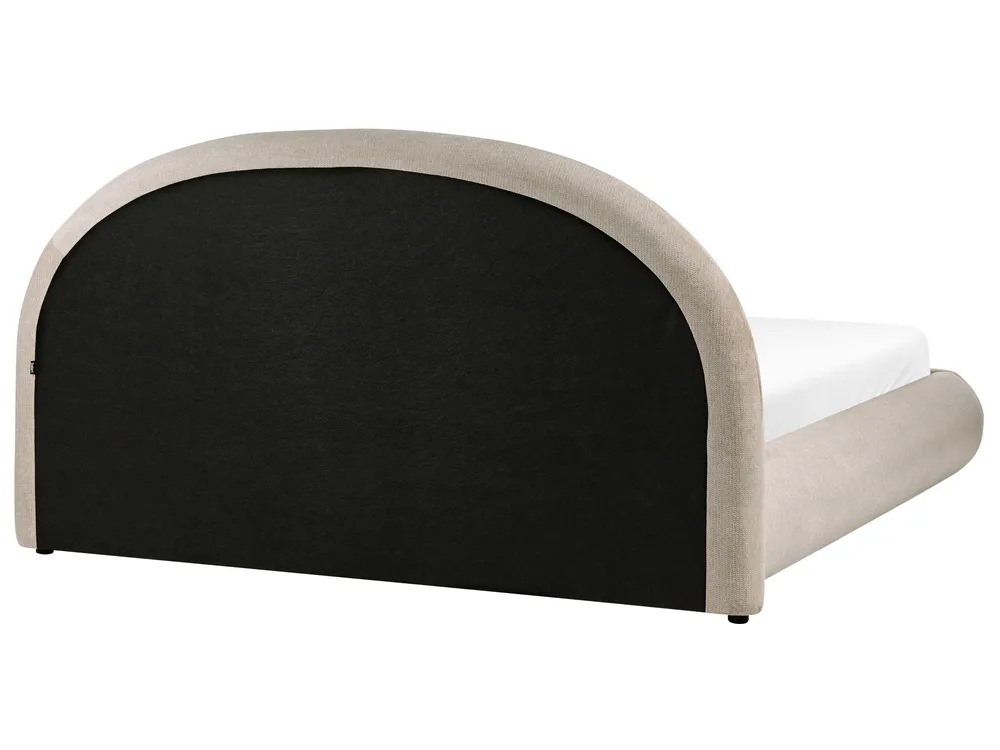 Ottoman Bed GRASSE Fabric Taupe 180 x 200 cm (EU Super King)_1056339