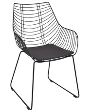 Set of 2 Dining Chairs ANNAPOLIS Metal Black_907700