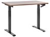 Manual Adjustable Standing Desk DESTINES 120 cm 72 cm Brown/ Black