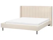 Bed Boucle VILLETTE 180 x 200 cm (EU Super King) Beige_887312