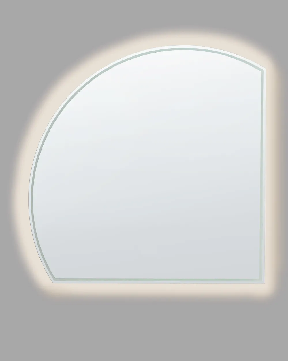 LED Bathroom Mirror OZENAY 100 cm 100 cm Silver_1088003