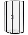 Suihkunurkka JUKATAN 90 x 90 x 185 cm Musta