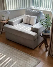 Set of 2 Armchairs ALLA Fabric Light Grey_981226