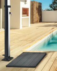 Outdoor Shower Floor SILLUSTANI Black_973933