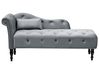 Left-Hand Chaise Longue IVRY Velvet Grey