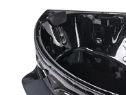 Corner Hot Tub with LED CUYABENO 2110 x 1500 mm Black_1033710