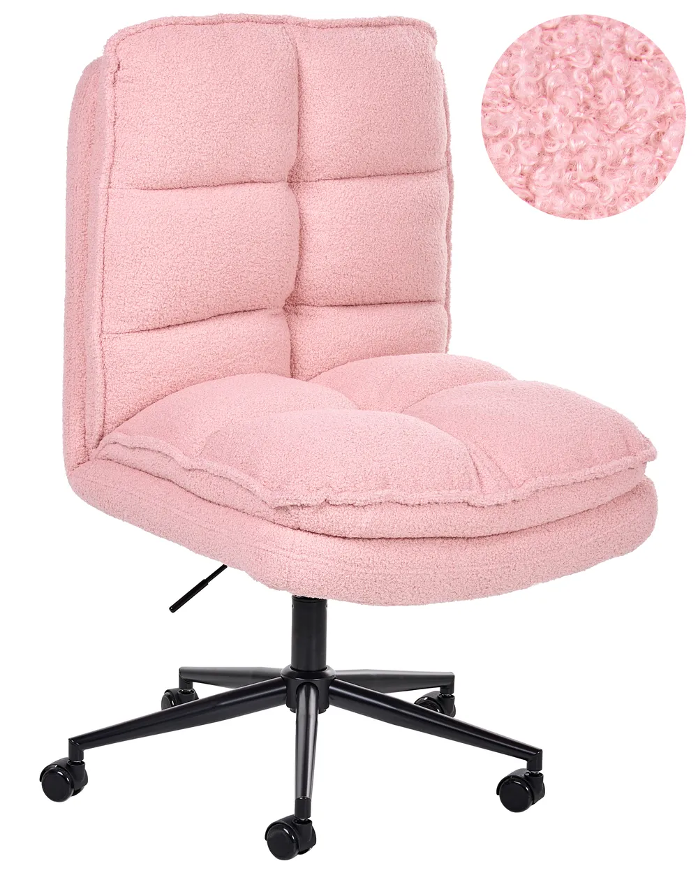 Office Chair ADDISON Boucle Pink