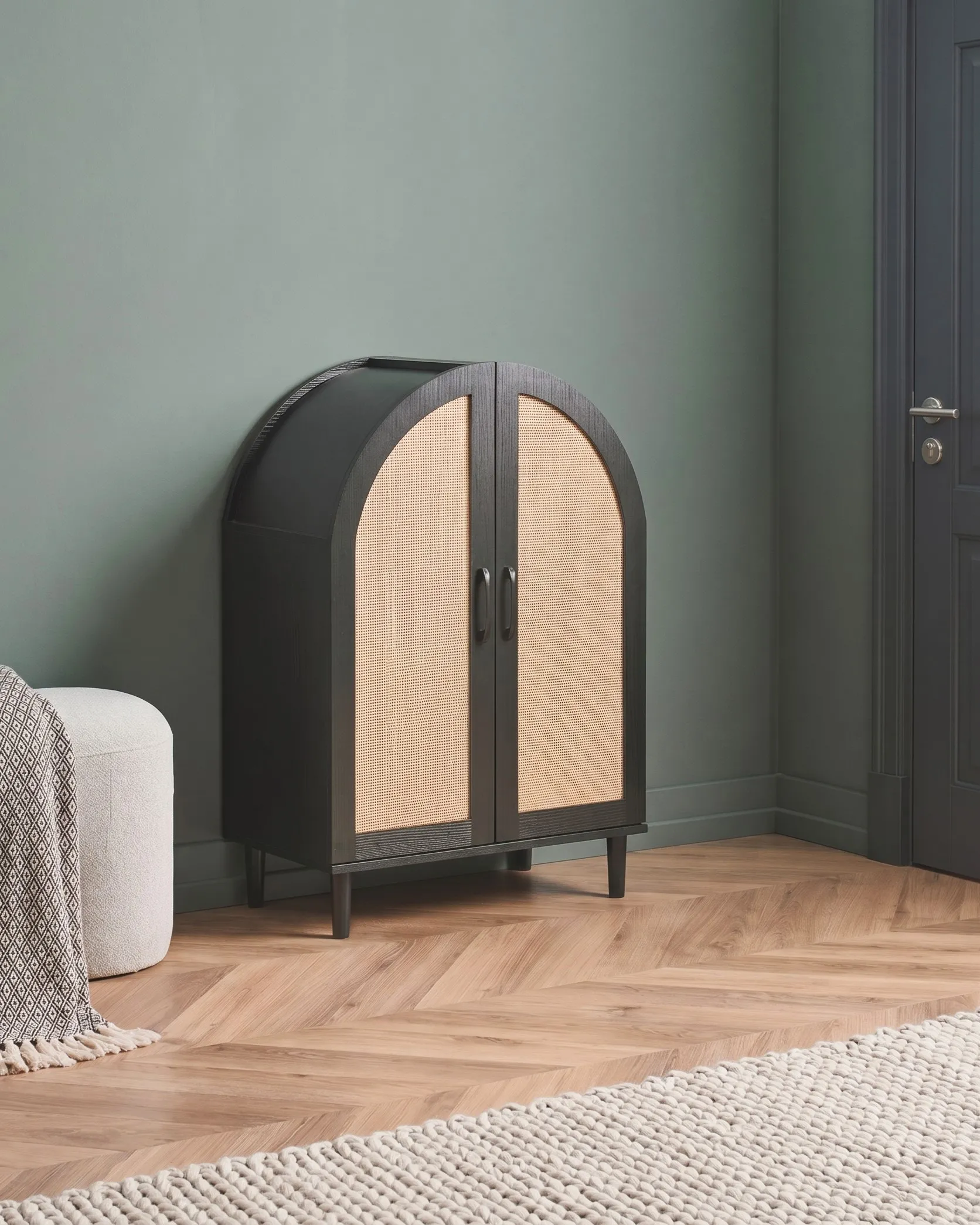 Shoe Storage Cabinet BICHENO Black_1076286