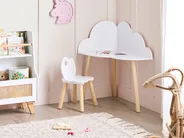 Kids Table and Chair Set CLOUDY White_1029353