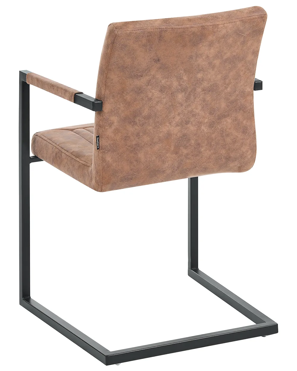 Set med 2 konferensstolar BRANDOL Konstläder Brun_1176769
