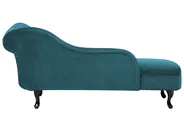 Right-Hand Chaise Longue NIMES Velvet Teal_805936