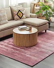 Teppe GESI Rosa 140 x 200 cm Viskose_837739