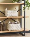 Set of 2 Baskets SIPPAR Faux Leather Beige