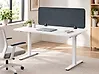 Desk Screen ZIGGY 120 x 40 cm Dark Grey