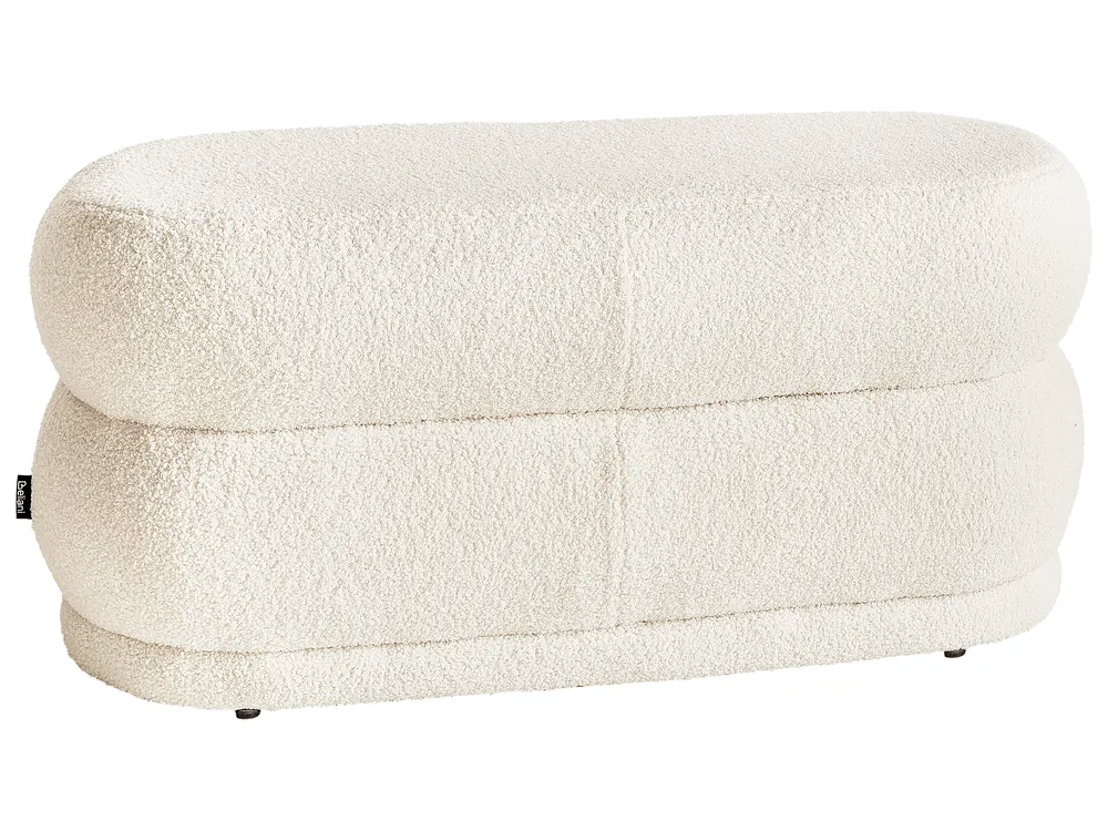 Upholstered Bench ELLENDALE Boucle Off-White_897495