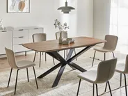 Förlängningsbart matbord GAIRDNER Brun 140/180 cm 90 cm_1029156