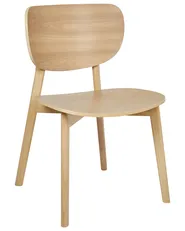 Set of 2 Dining Chairs OVERLY Wood Light Ash Wood_945427