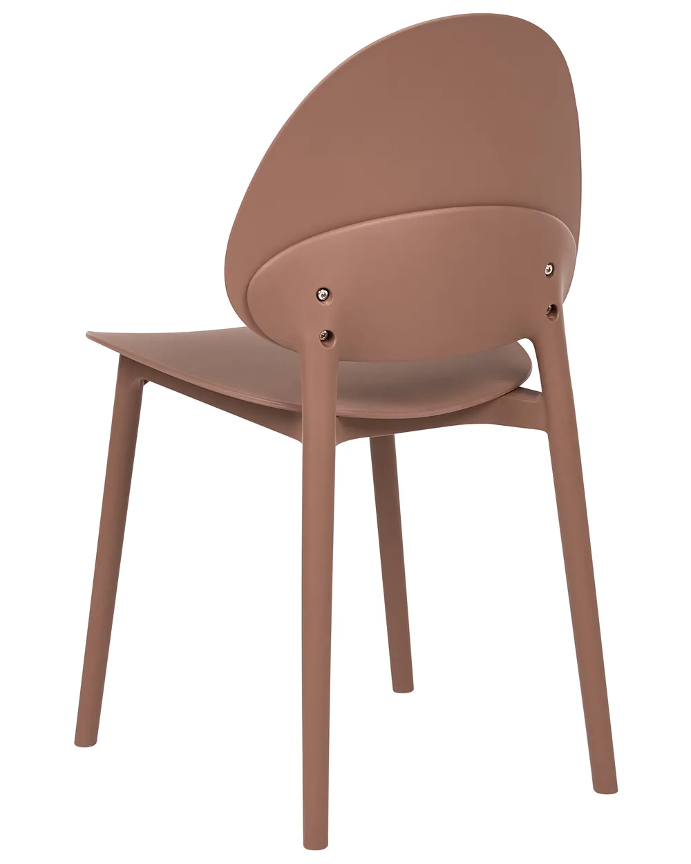 Set med 4 trädgårdsstolar CEARA Brun_1069676