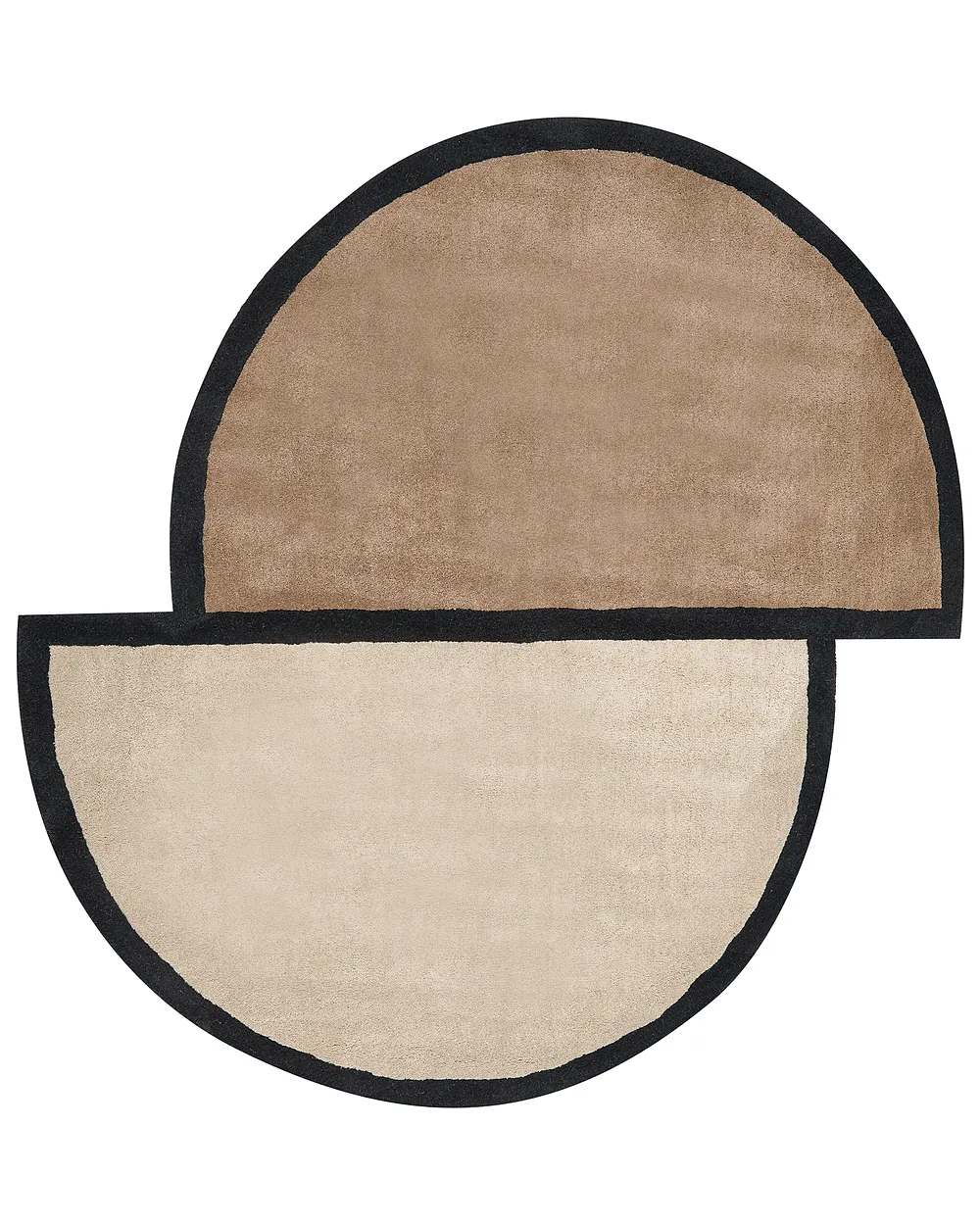 Rug SAKARO Taupe ø 160 cm Wool