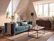 Sofa 3 Seater GAULA Velvet Teal_706326