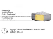 Aurinkotuoli pehmusteella AMELIA kallistettava Metalli Vaaleanharmaa_991669