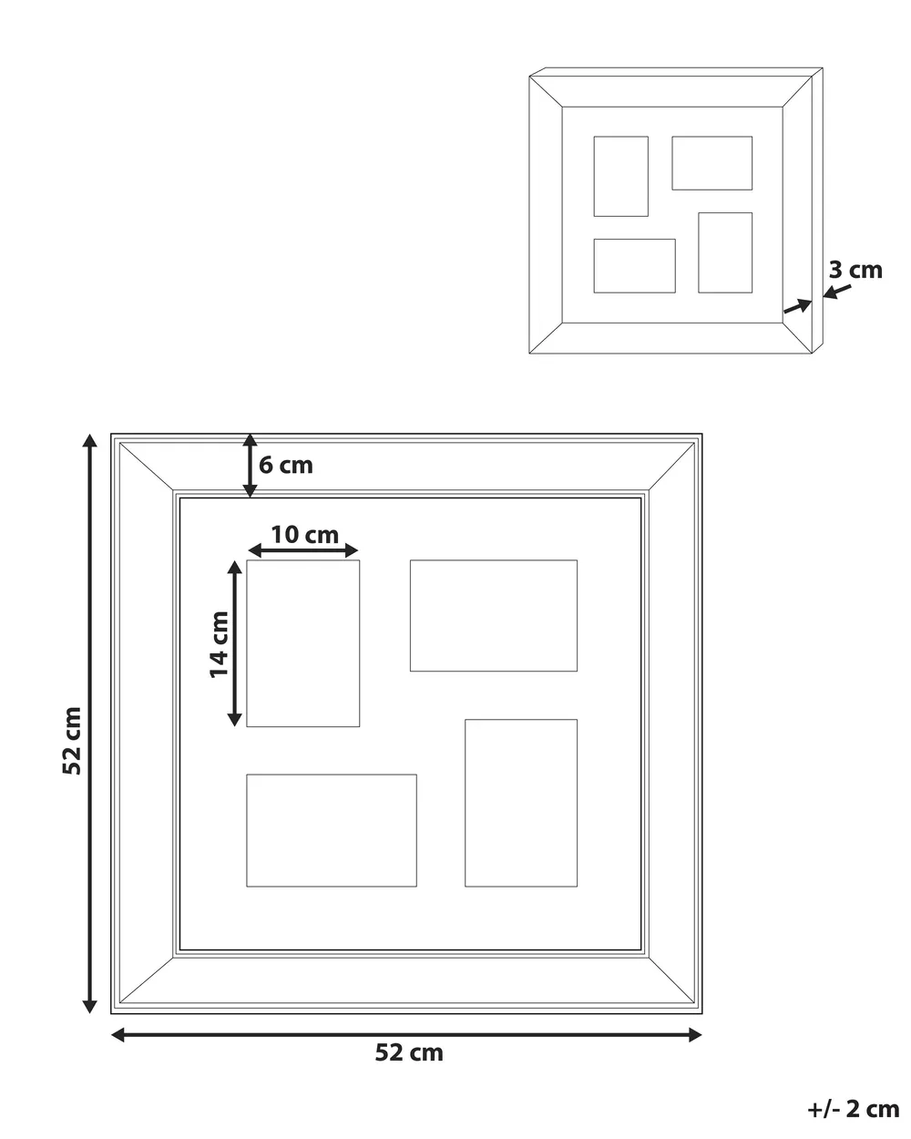Frame for 4 Photos DABOLA Copper_812875