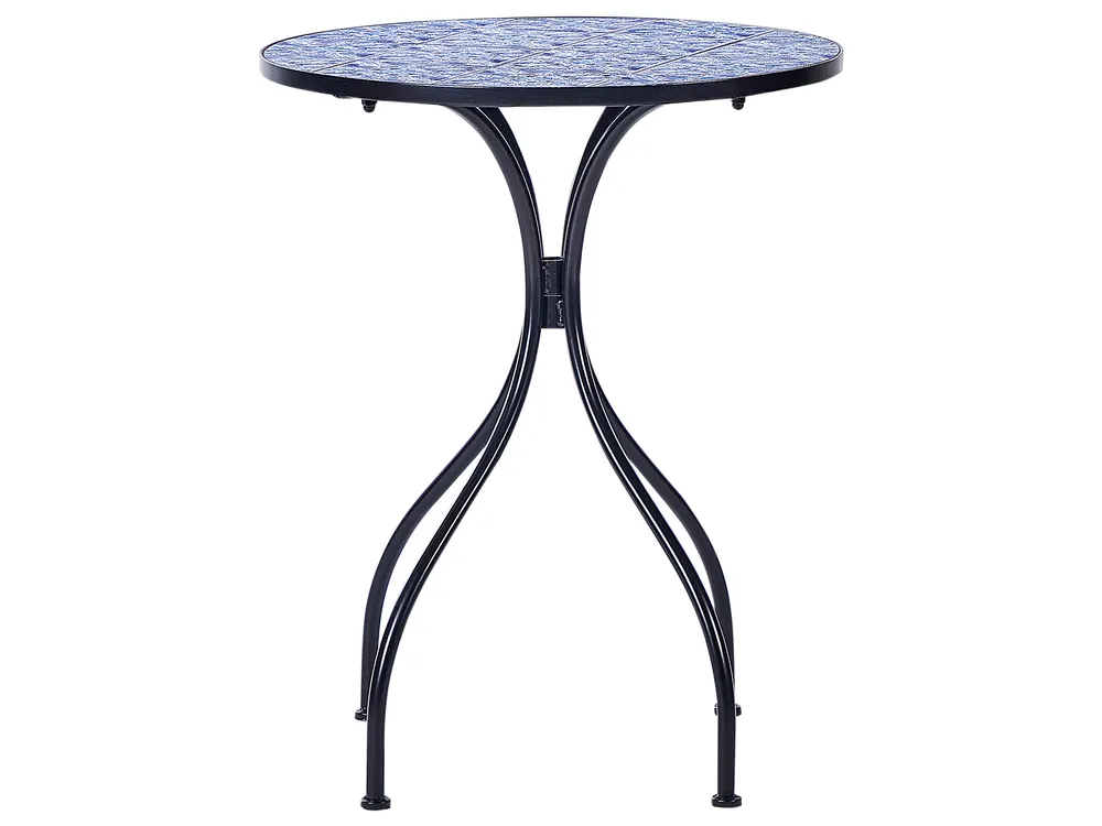 Bistro Set Folding CIGLIANO Metal Black_919880