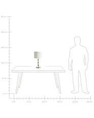 Table Lamp LOKY Metal Brass/Beige_1024728