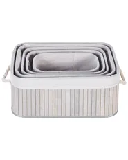 Set med 5 korgar TALPE Bambu Grå_849969