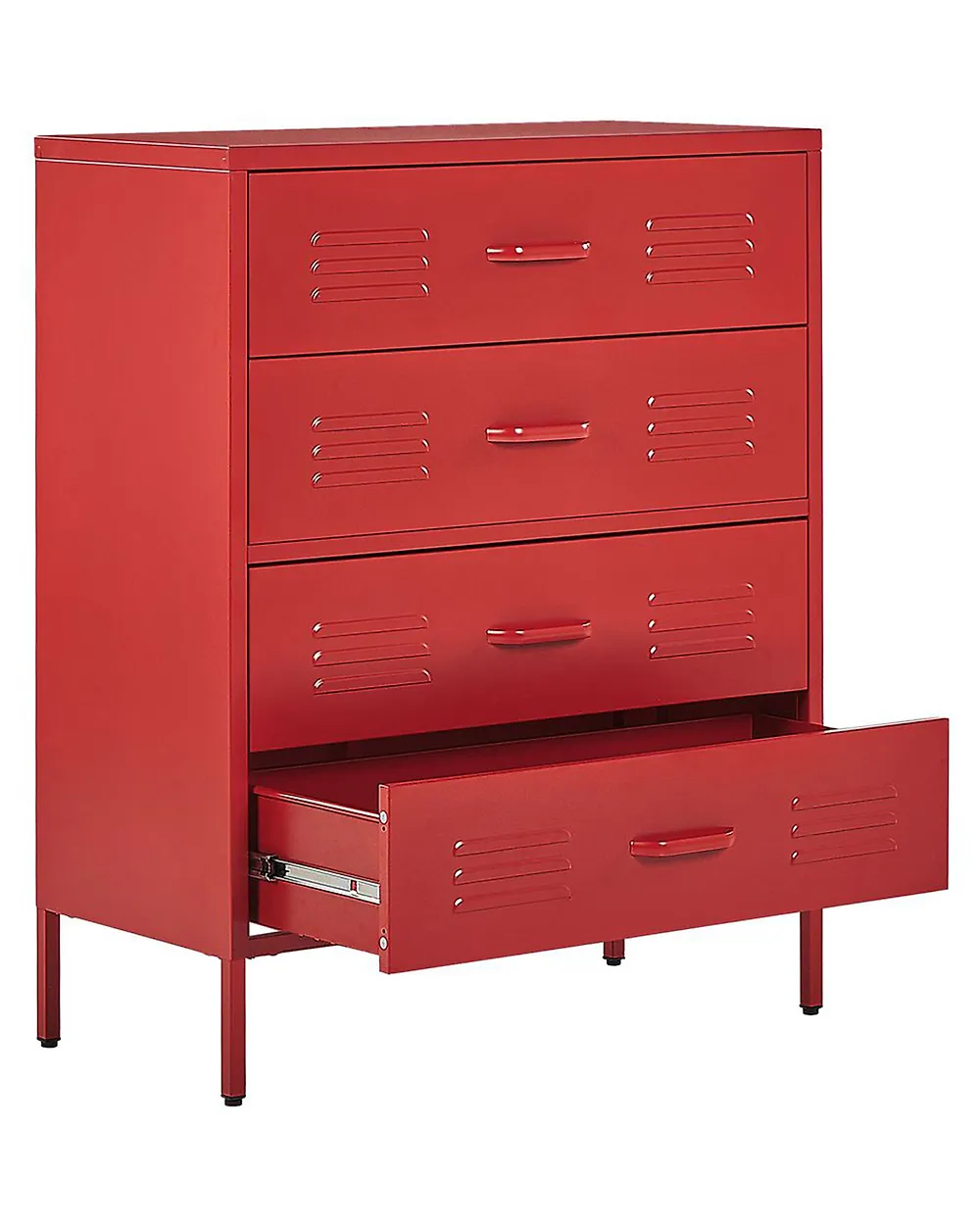 Kommode ENAGO Metall Rød_812239
