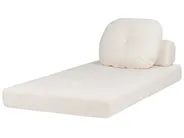 Single Sofa Bed OLDEN Boucle White_906487