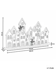 Christmas Decoration LED MALLOS 45 cm House Brown_1027999