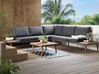 Garden Corner Sofa with Table 5 Seater CORATO Acacia Wood Grey