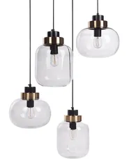 Pendant Lamp ZAYANDE Glass Light Grey_934766