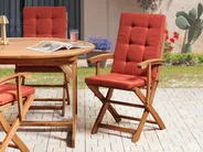 Set med 2 rygg-/sittdynor MAUI PREMIUM Röd_988890