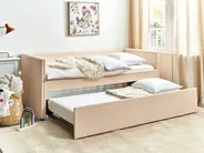 Trundle Bed Boucle TROYES 90 x 200 cm (EU Single) Peach Pink_906959