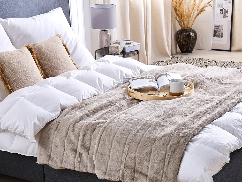 Blanket LABYAR 180 x 220 cm Beige