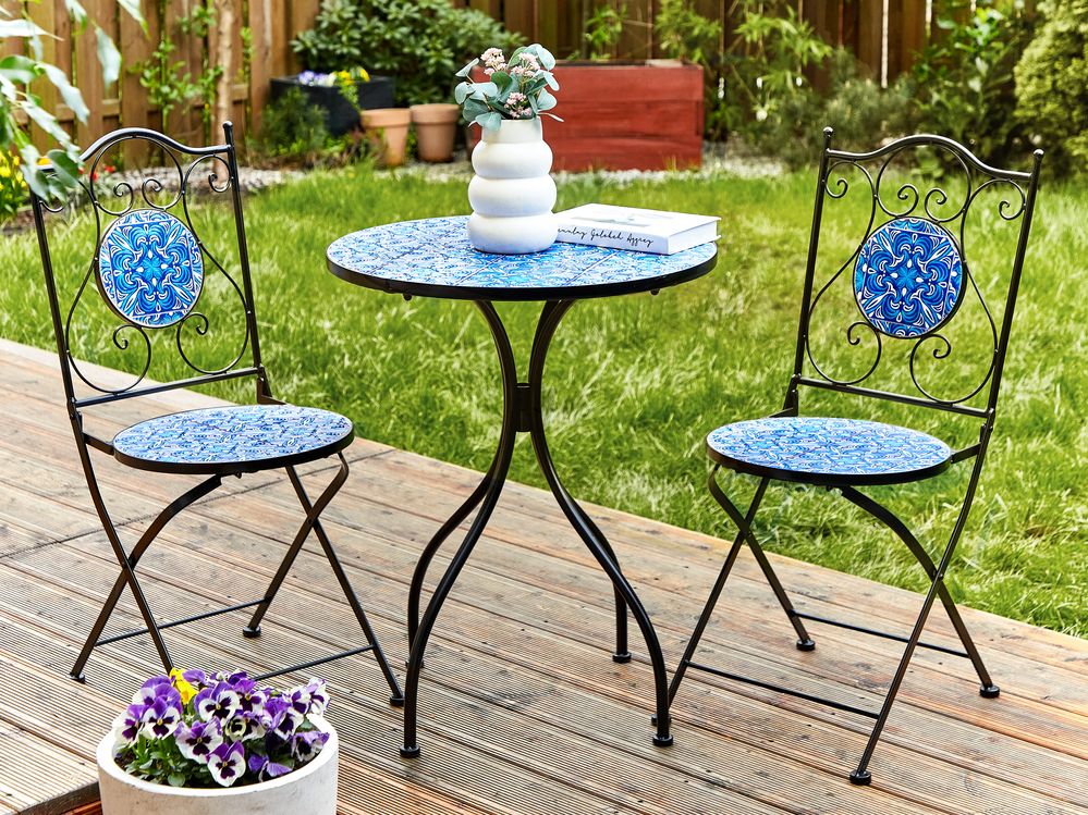 Bistro Table CIGLIANO 60 cm 60 cm Metal Black