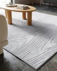 Faux Fur Rug ONTAKE Light Grey 160 x 160 cm_1108478