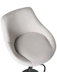 Set med 2 barstolar MEDULIN Vridbar Ljusgrå_1011539