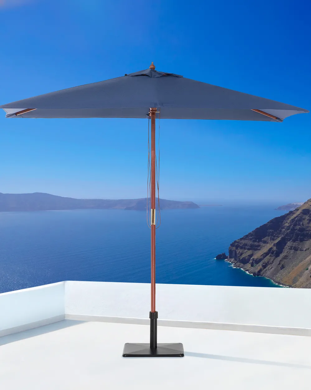 Market Parasol 195 cm FLAMENCO Navy Blue_1090640
