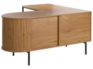 Corner Desk SOLARI 140 cm 140 cm Light Brown_1045906