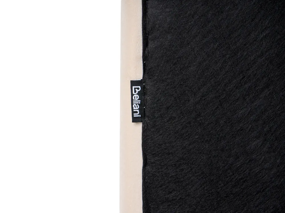 Säng med förvaring LUNAN Sammet Beige 140 x 200 cm_1051385