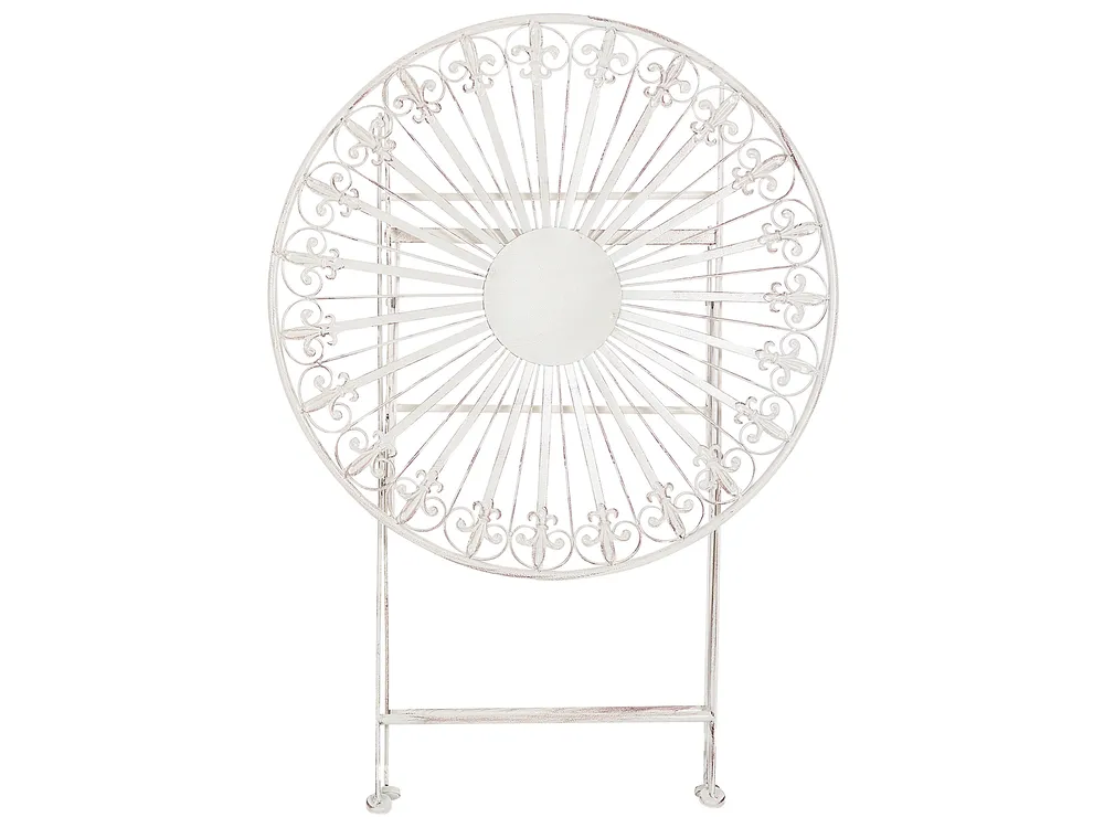 Bistro Table SCAFA 70 cm 70 cm Metal White_856088