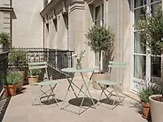 Bistro Set Folding FIORI Metal Grey_1178122