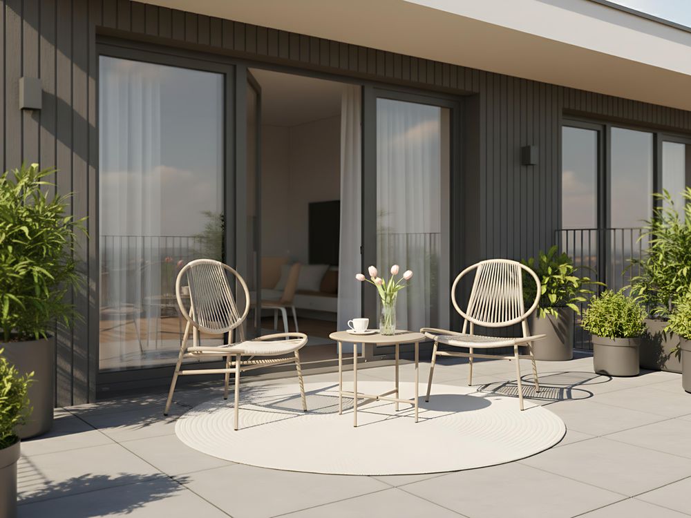 Caféset OVARO Konstrotting Beige