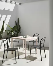 Set of 4 Garden Chairs COVOLO Black_1017288