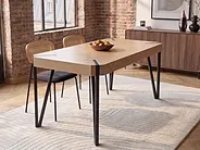 Matbord CAMBELL Taupe 130 cm 80 cm_1150468